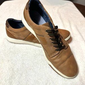 RYE BY HAWKER RYE Gunmut Nubuck Banded Low Top Sneaker 12-Brown